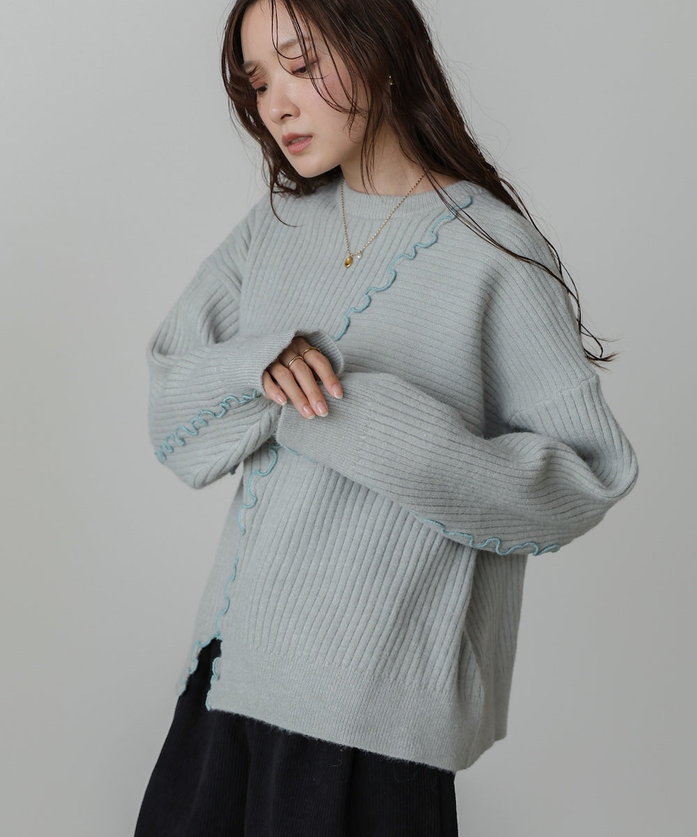 ランダムメロウニットトップス