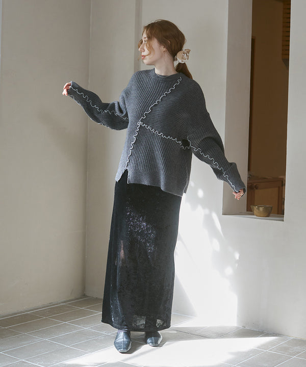 ランダムメロウニットトップス