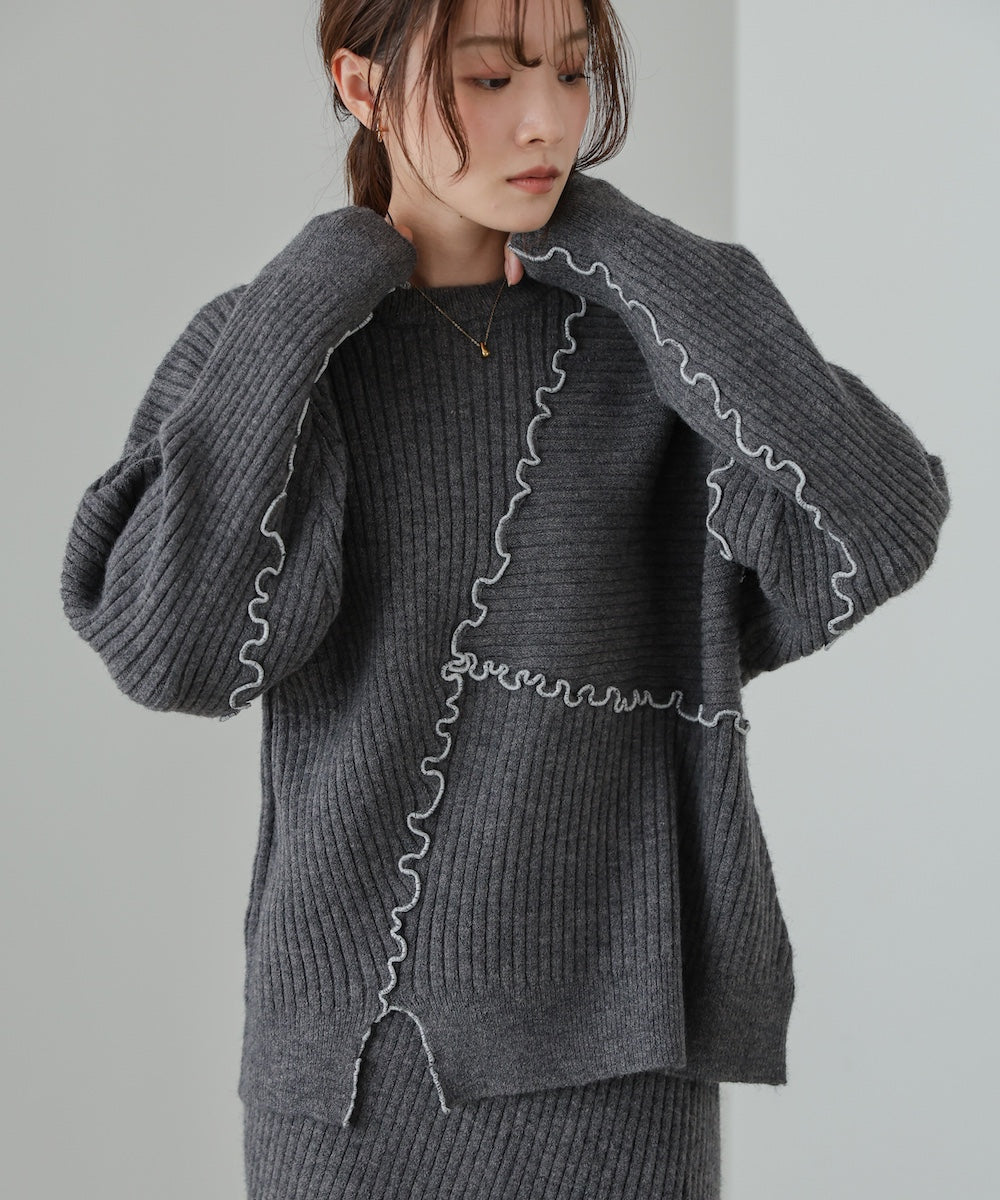 ランダムメロウニットトップス