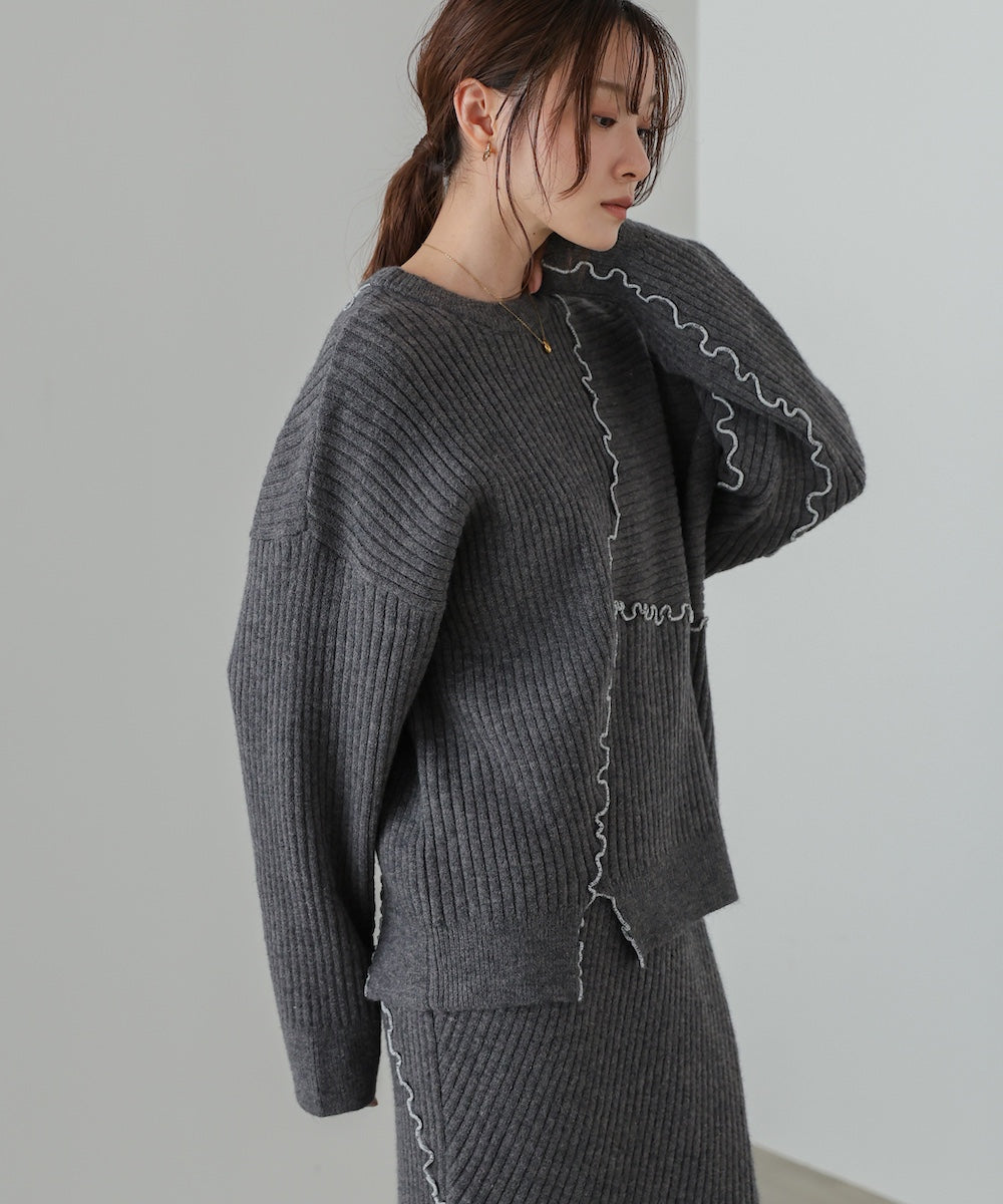 ランダムメロウニットトップス