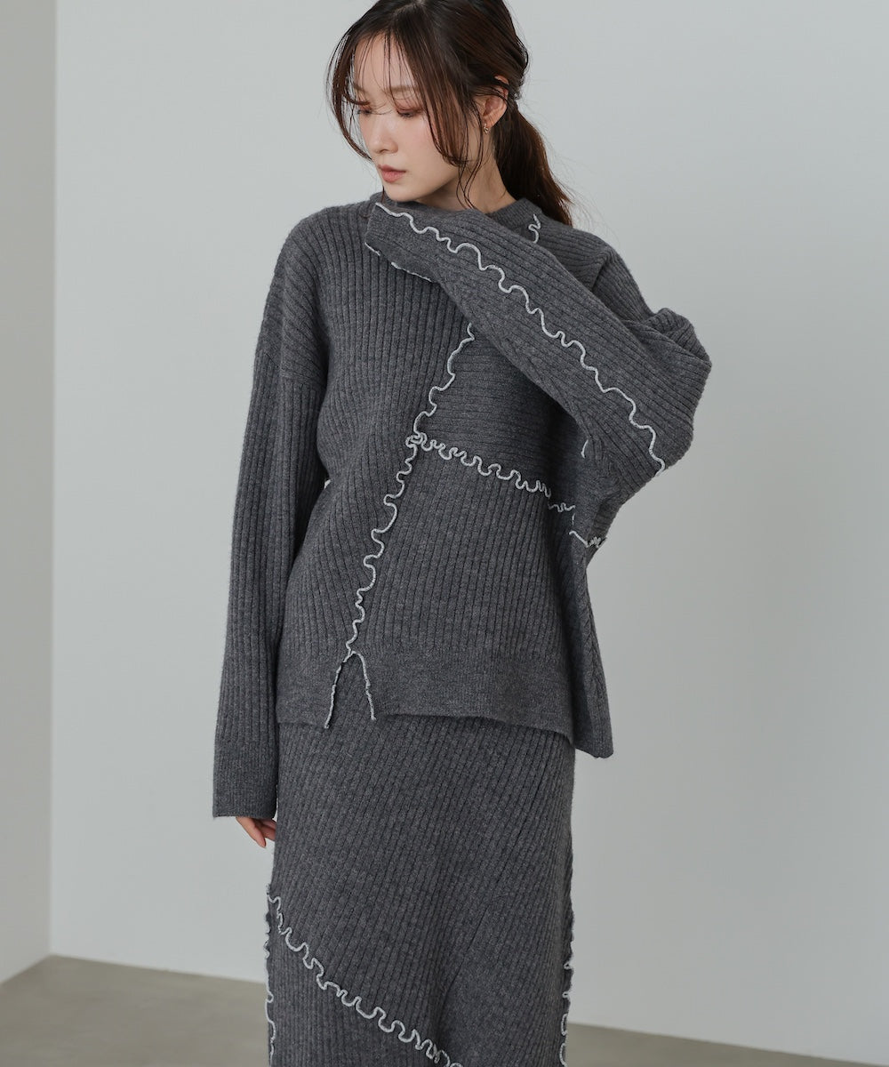 ランダムメロウニットトップス