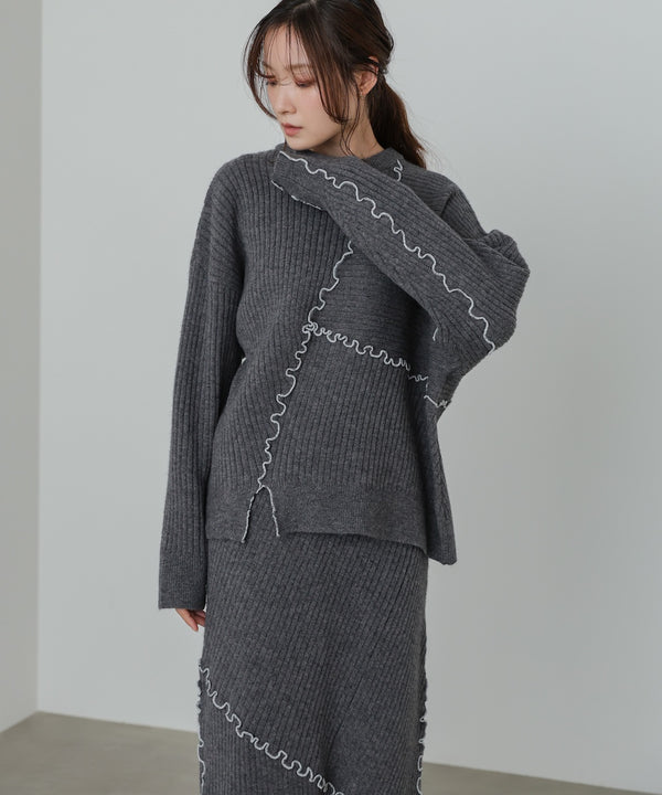 ランダムメロウニットトップス