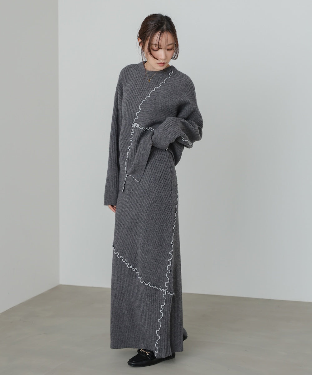 ランダムメロウニットトップス