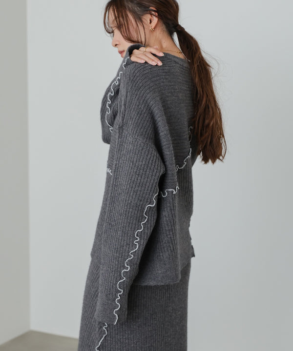 ランダムメロウニットトップス