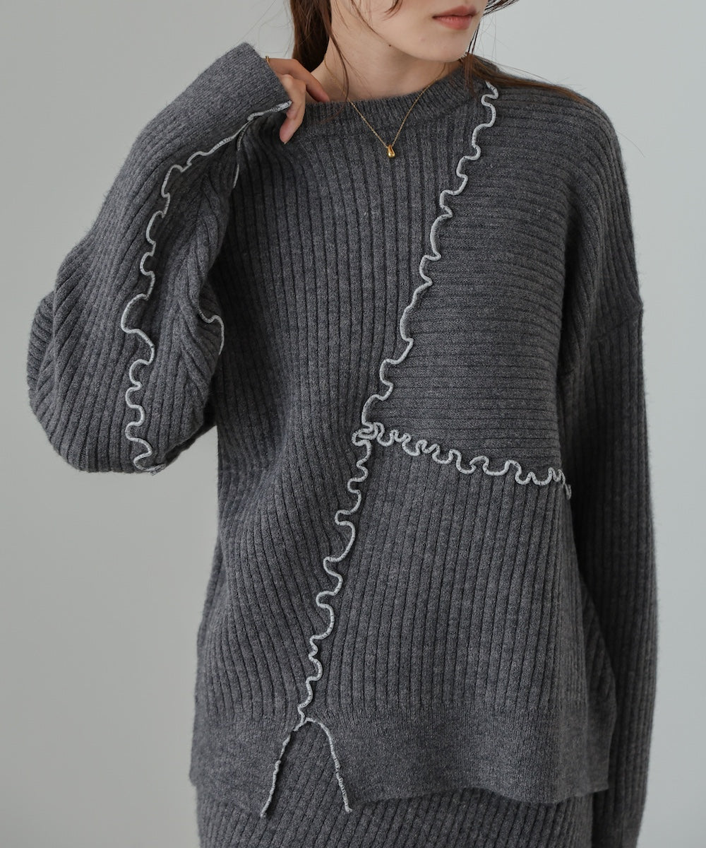 ランダムメロウニットトップス