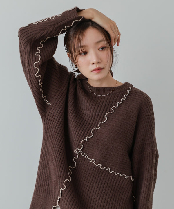 ランダムメロウニットトップス