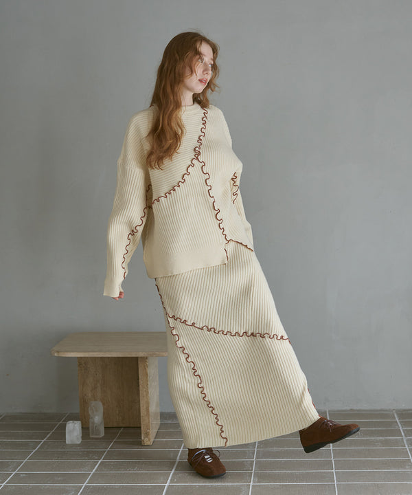 ランダムメロウニットスカート