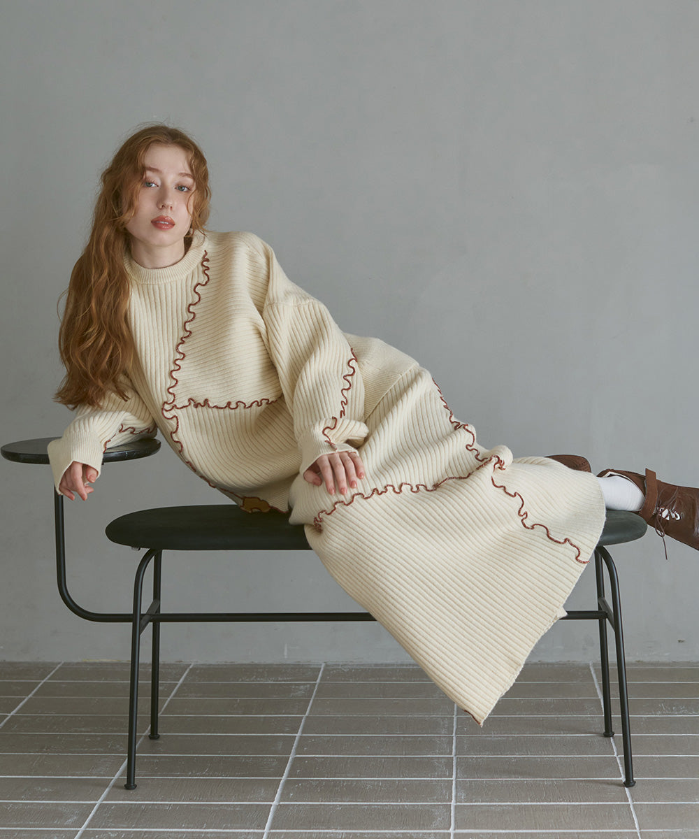 ランダムメロウニットスカート