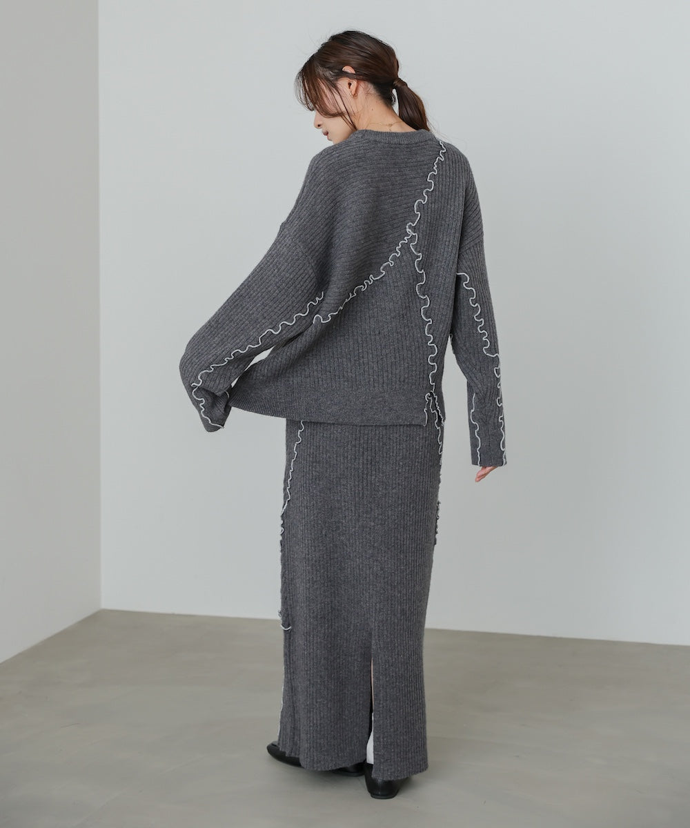 ランダムメロウニットスカート