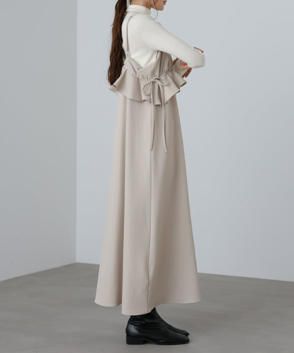 ペプラムキャミワンピース