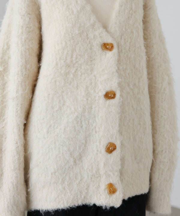 ブラッシュドニットカーディガン