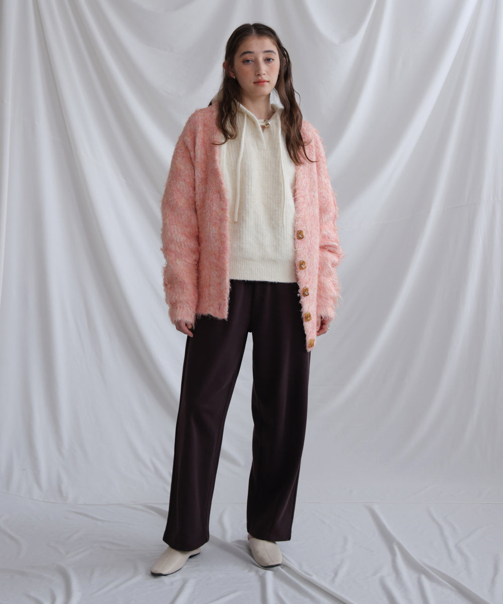 ブラッシュドニットカーディガン