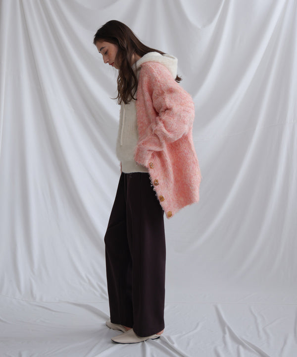 ブラッシュドニットカーディガン