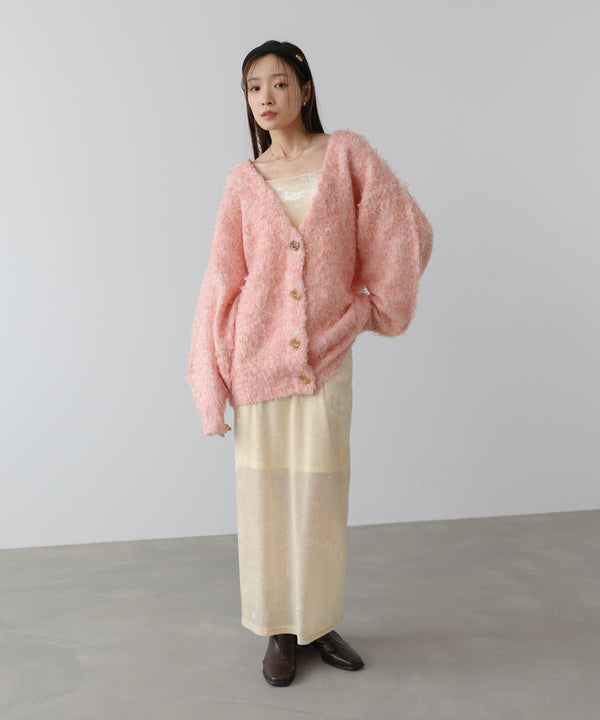 ブラッシュドニットカーディガン