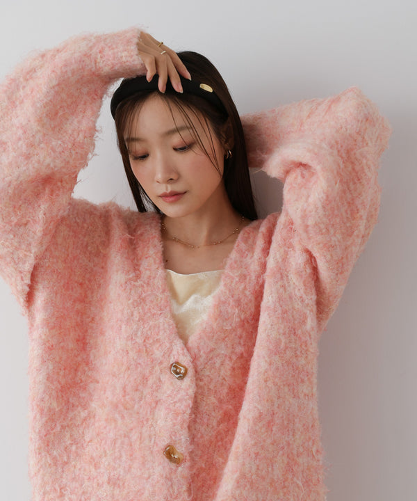 ブラッシュドニットカーディガン