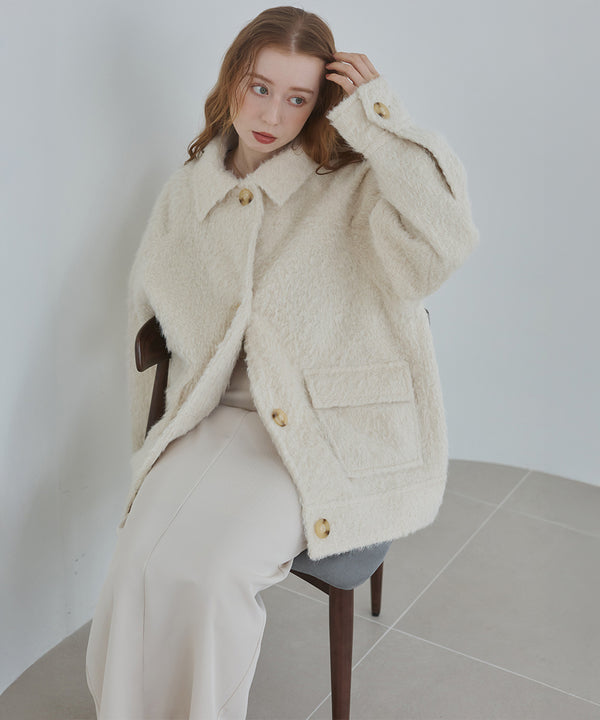 シャギーミドルアウター