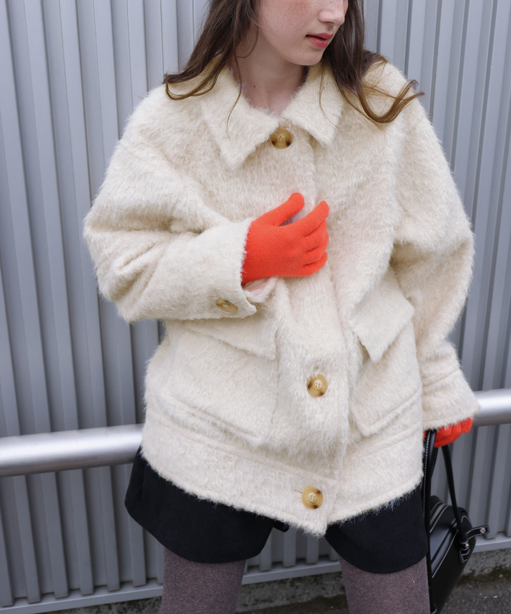 シャギーミドルアウター