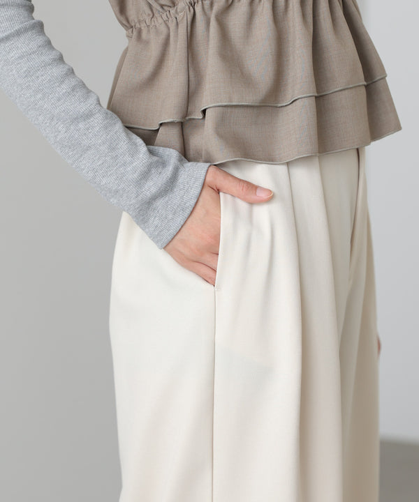 ツータックワイドパンツ