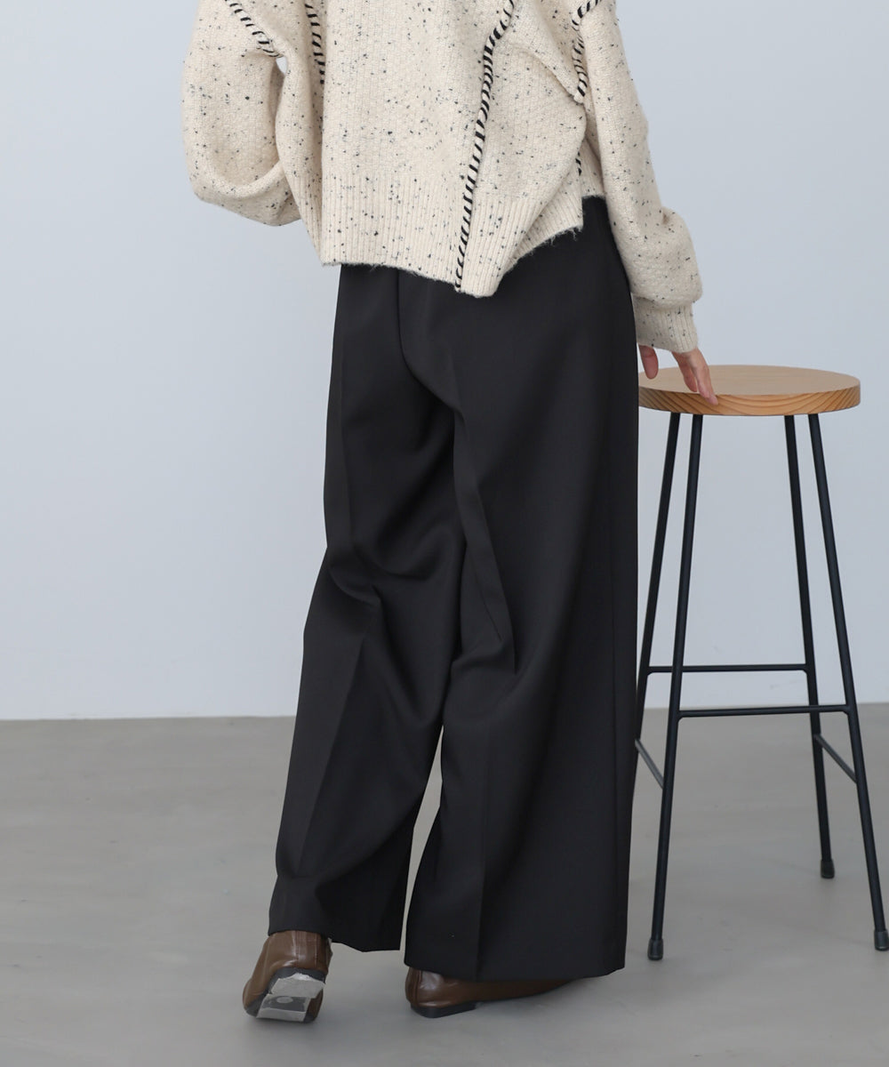 ツータックワイドパンツ