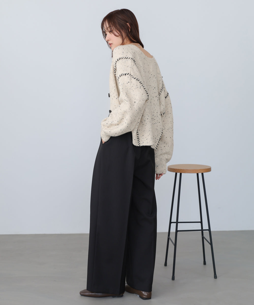 ツータックワイドパンツ