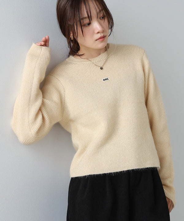 シャギーシャイニーニット