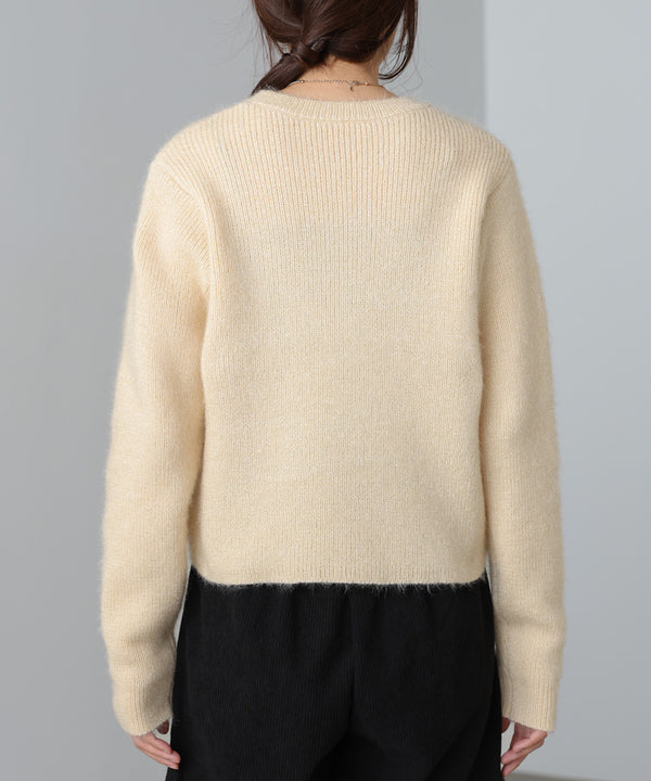 シャギーシャイニーニット