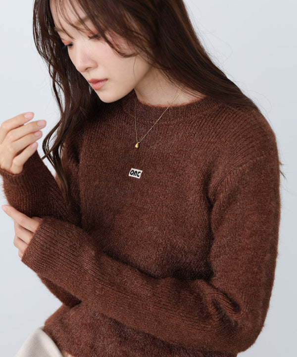 シャギーシャイニーニット