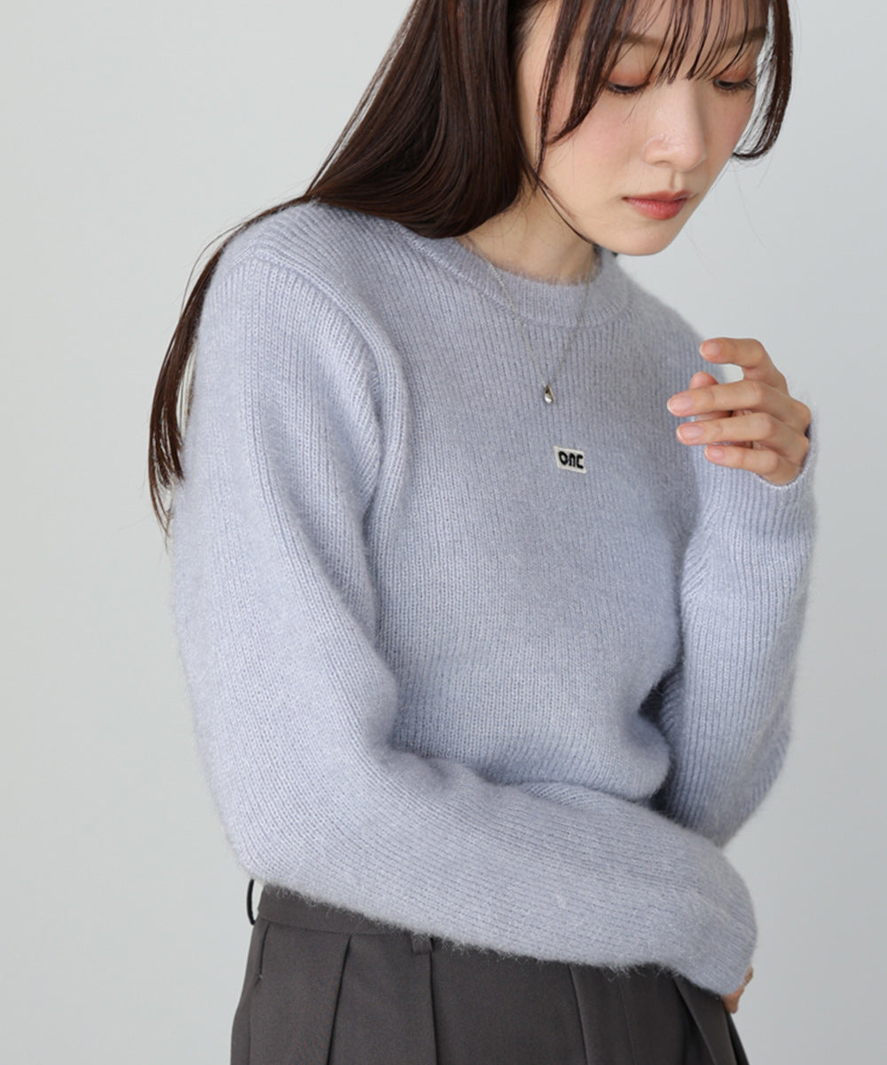 シャギーシャイニーニット