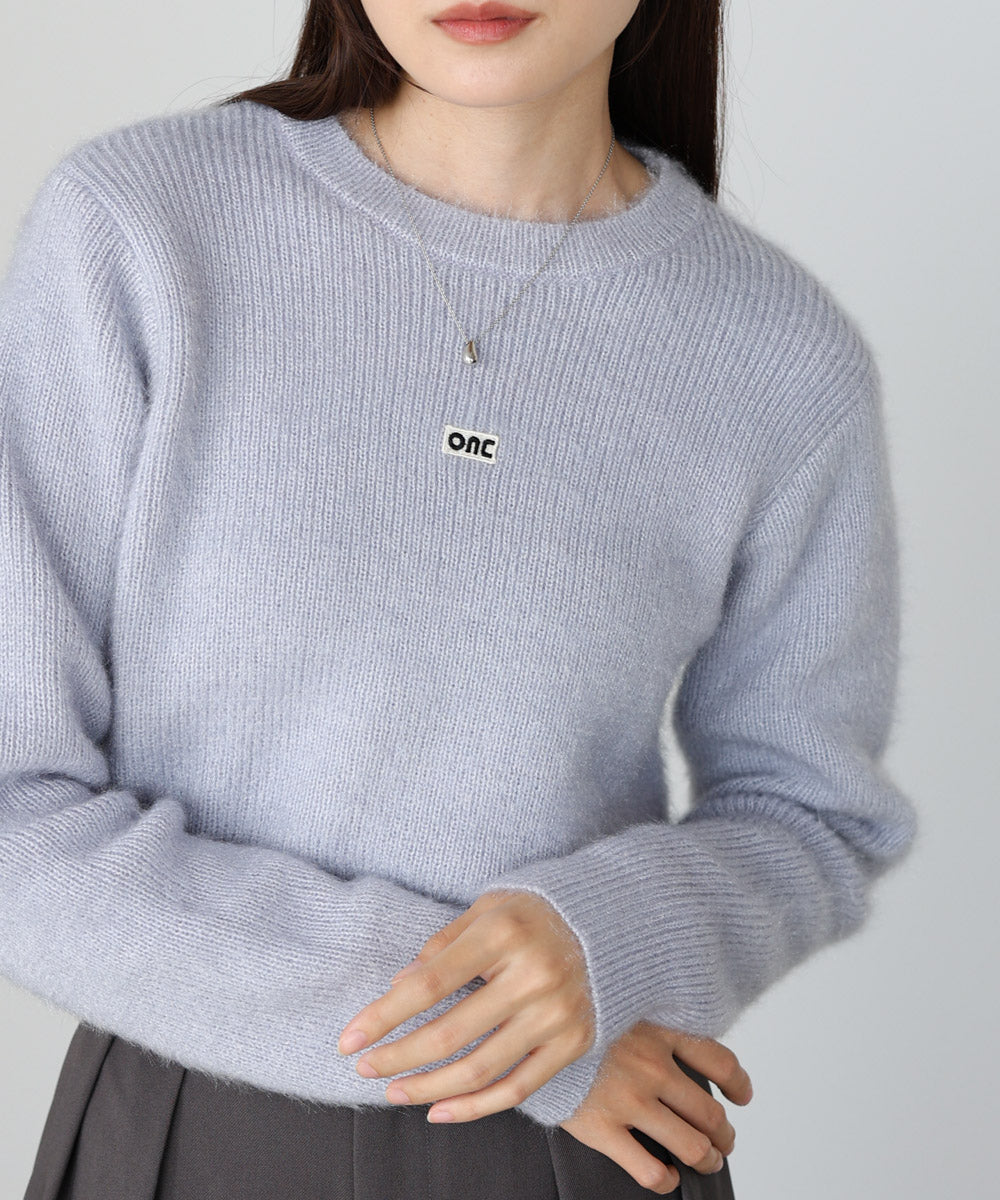 シャギーシャイニーニット