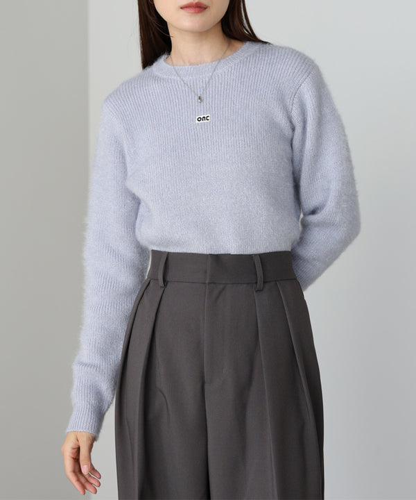 シャギーシャイニーニット