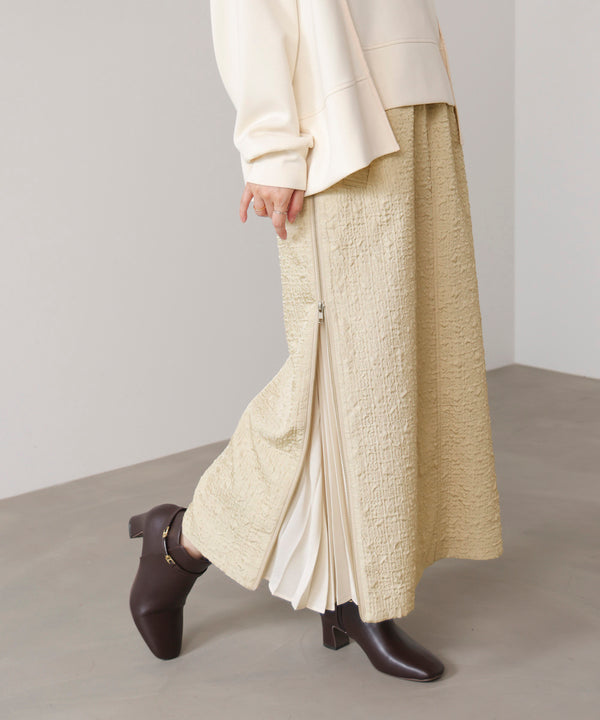 サイドＺＩＰエンボススカート［11/7発送予定］