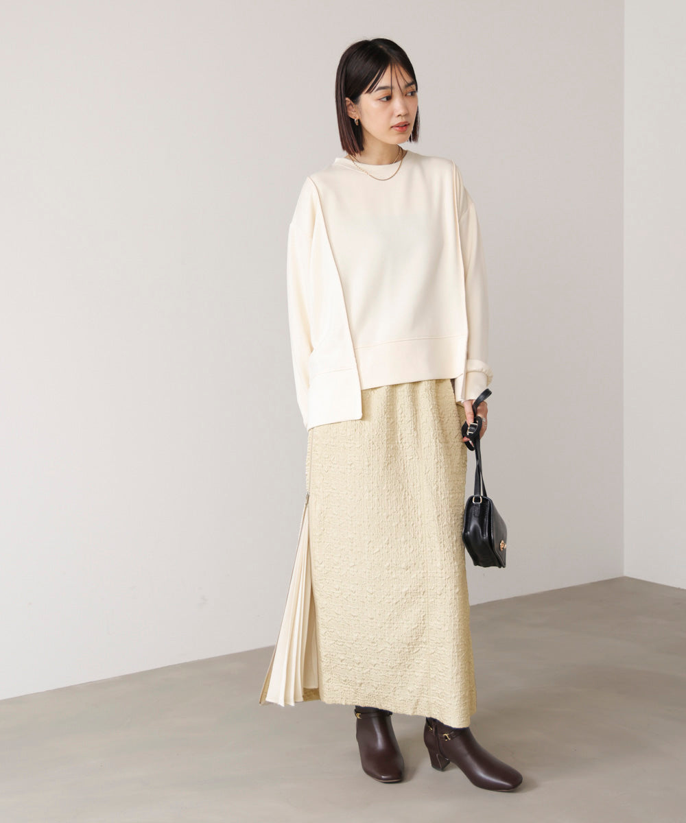 サイドＺＩＰエンボススカート［11/7発送予定］