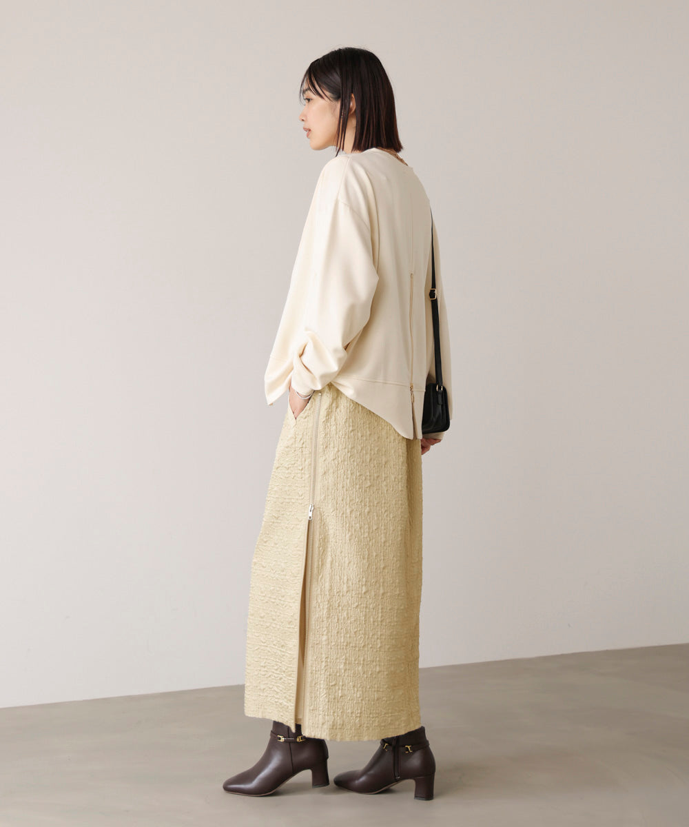 サイドＺＩＰエンボススカート［11/7発送予定］