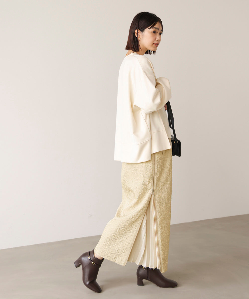 サイドＺＩＰエンボススカート［11/7発送予定］