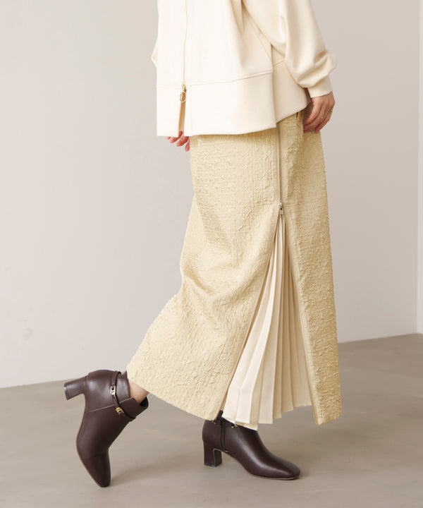 サイドＺＩＰエンボススカート［11/7発送予定］