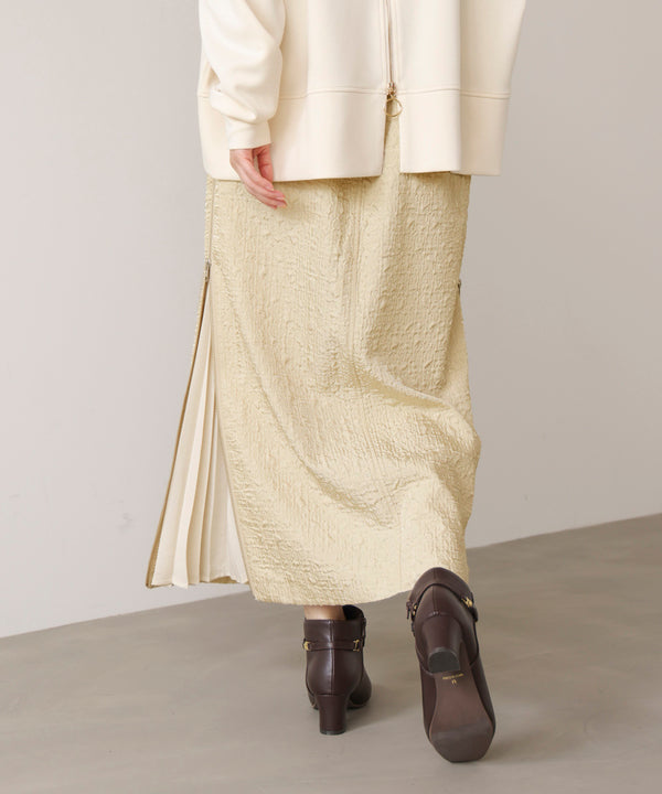 サイドＺＩＰエンボススカート［11/7発送予定］
