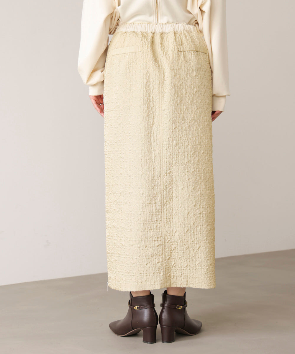 サイドＺＩＰエンボススカート［11/7発送予定］