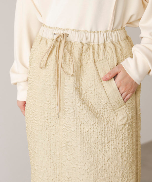 サイドＺＩＰエンボススカート［11/7発送予定］