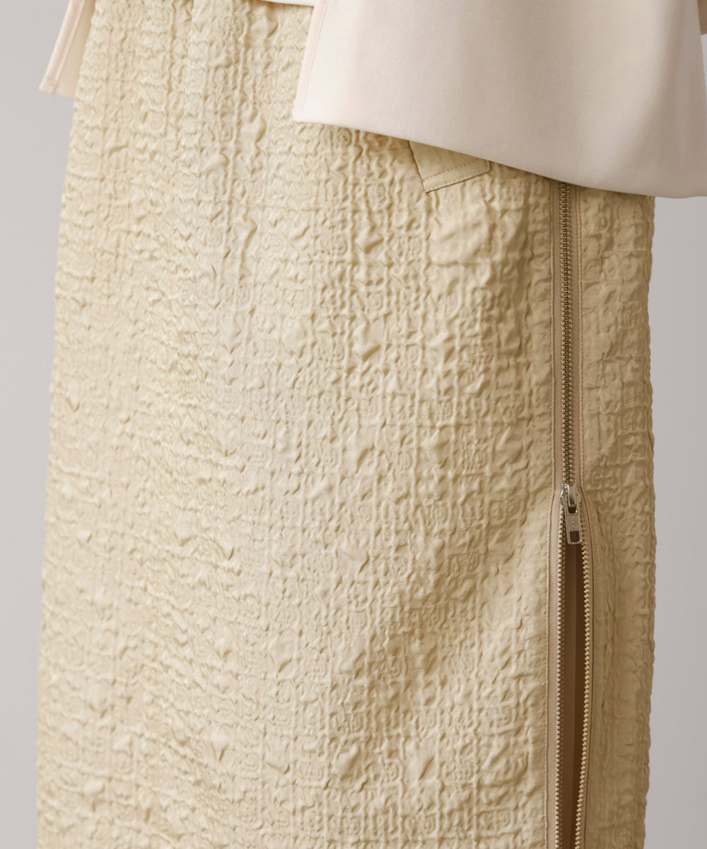 サイドＺＩＰエンボススカート［11/7発送予定］
