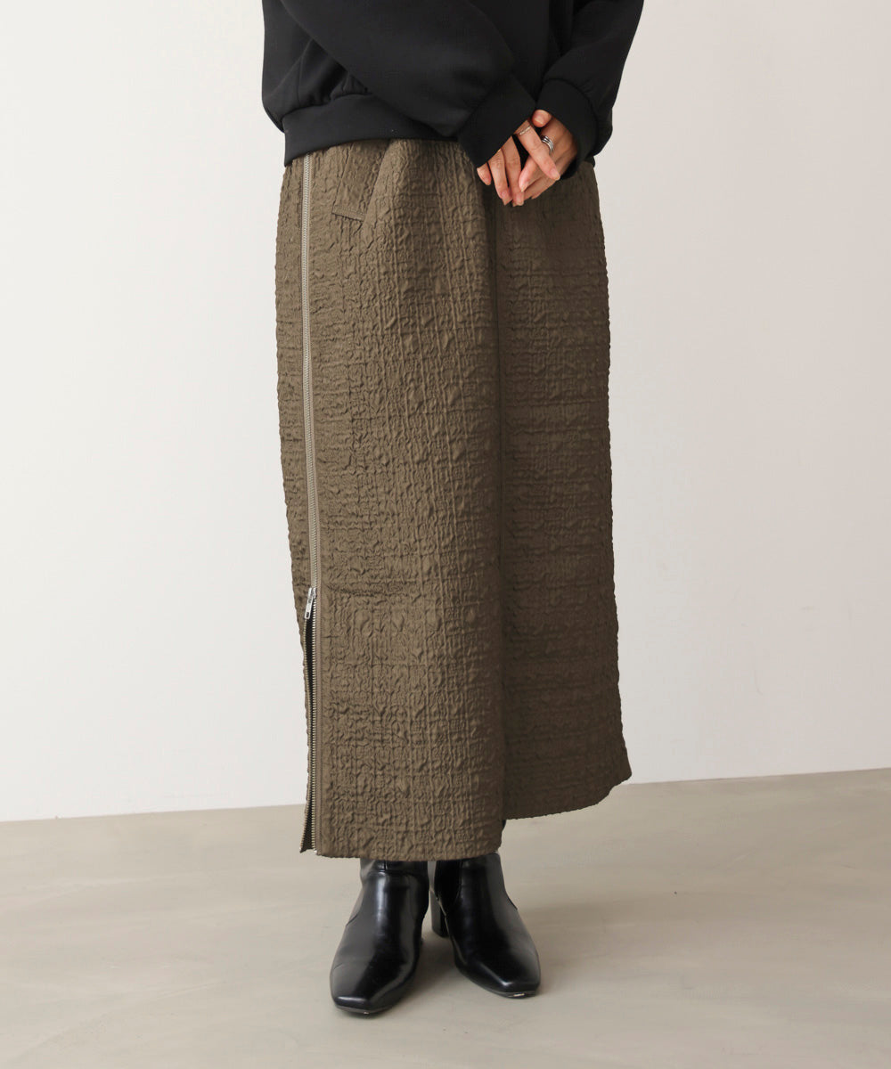 サイドＺＩＰエンボススカート［11/7発送予定］