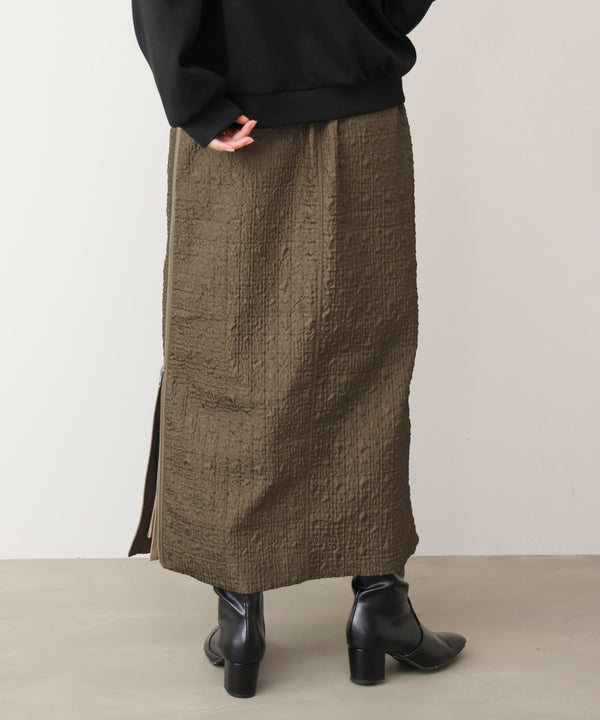 サイドＺＩＰエンボススカート［11/7発送予定］