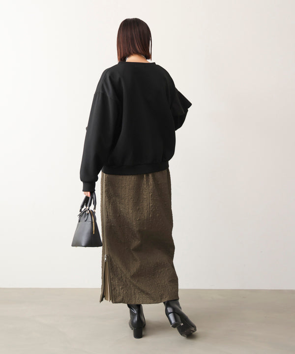 サイドＺＩＰエンボススカート［11/7発送予定］