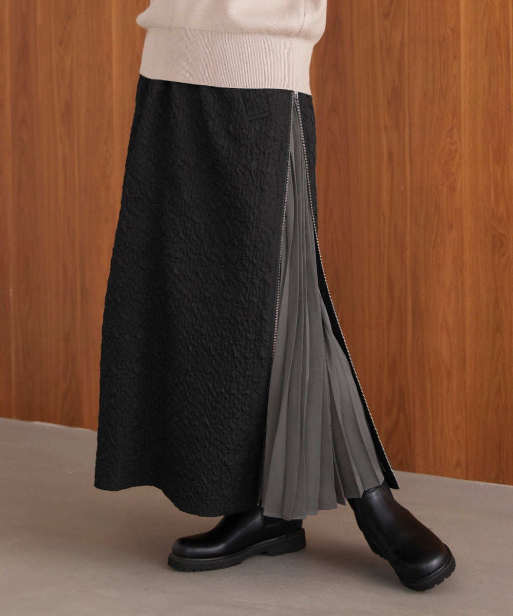 サイドＺＩＰエンボススカート［11/7発送予定］