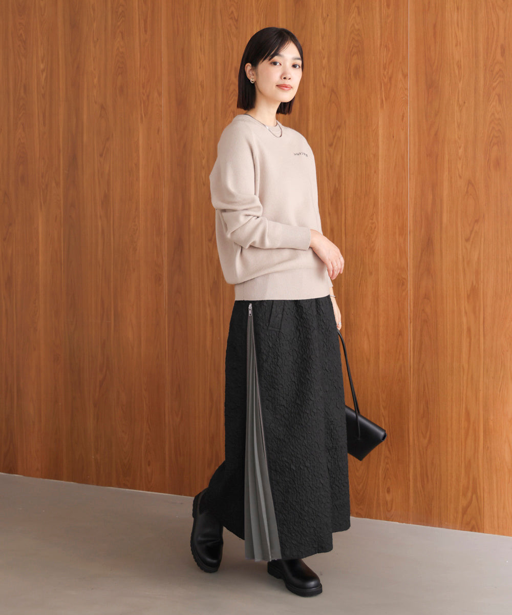 サイドＺＩＰエンボススカート［11/7発送予定］