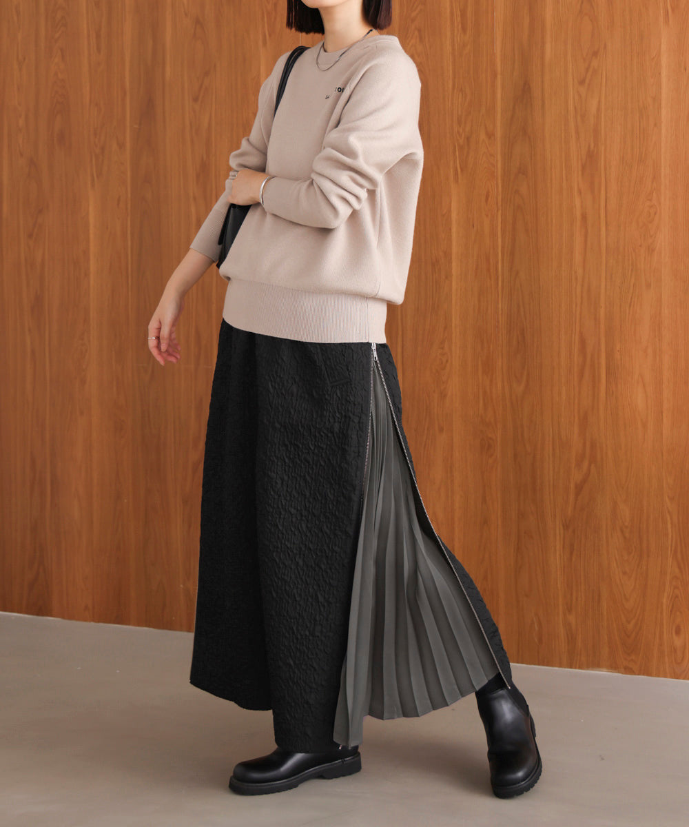 サイドＺＩＰエンボススカート［11/7発送予定］