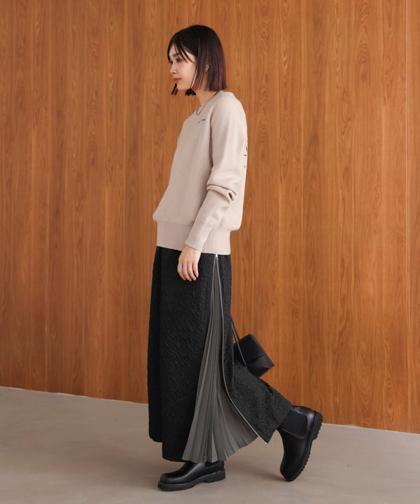 サイドＺＩＰエンボススカート［11/7発送予定］