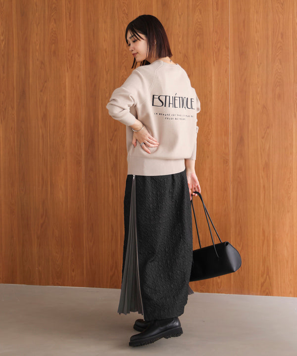 サイドＺＩＰエンボススカート［11/7発送予定］