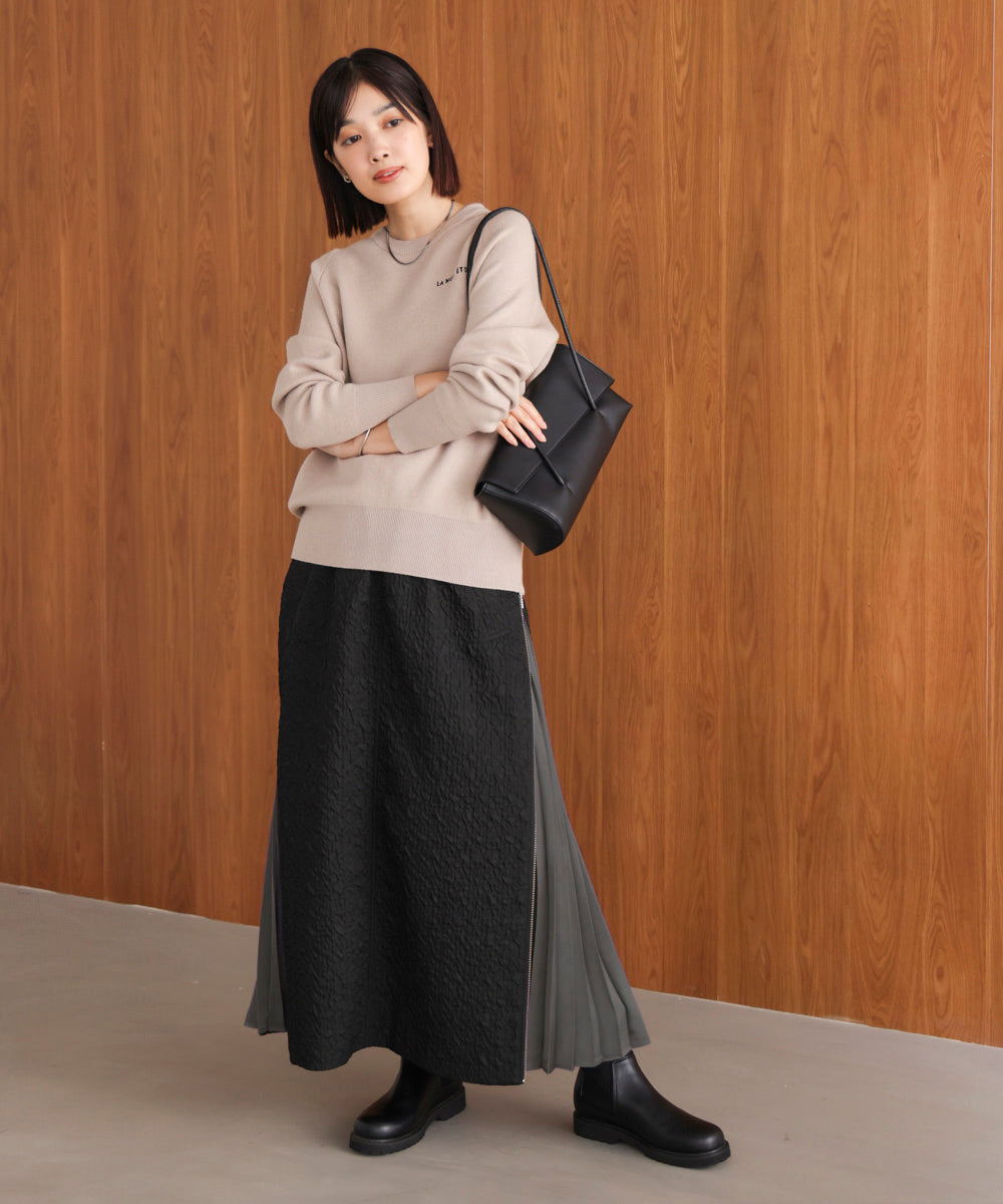 サイドＺＩＰエンボススカート［11/7発送予定］