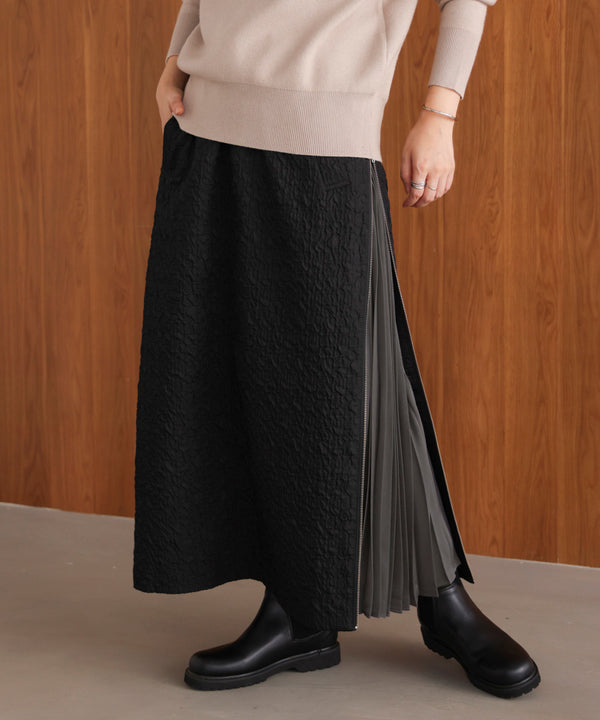 サイドＺＩＰエンボススカート［11/7発送予定］