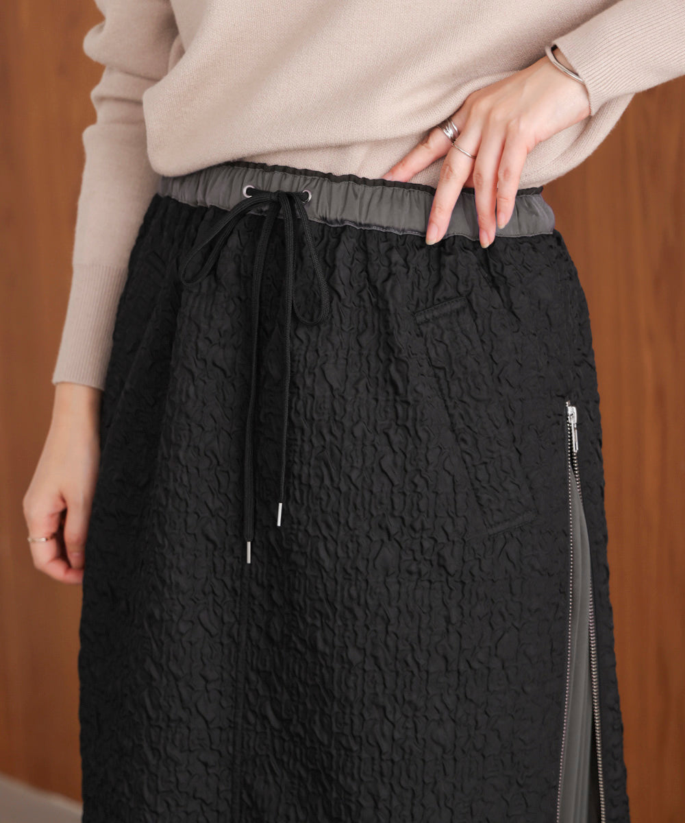 サイドＺＩＰエンボススカート［11/7発送予定］